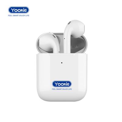 China Fingerprint Touch + Single Ear / Binaural Mode I12 TWS V5.0 Earbuds Earphone Radio With Charging Earbuds for sale