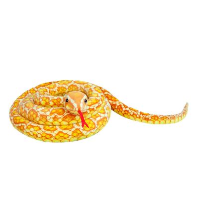 China Wholesale Custom Simulation Python Doll Halloween Small Snake Plush Toy Funny Cute Animal Doll S Type Eco-friendly Creativity Material for sale