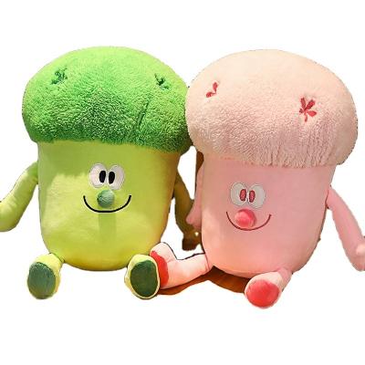 China 2020 new products eco-friendly material custom cartoon fruit and vegetable plush toys cauliflower creative doll simulation soft plush pillow for sale