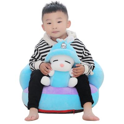 China Wholesale Custom Modern Child Cute Animal Baby Seat Foldable Lazy Sofa And Cushion Baby Cartoon Cushion for sale