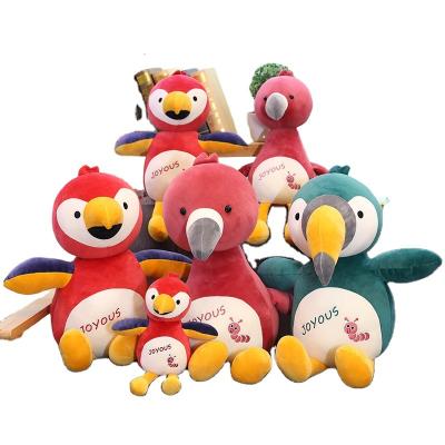 China Eco-friendly Cute Bird Doll Three-Color Stuffed Animal Toy Soft Filling Bird Doll for sale