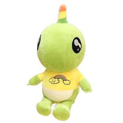 China Environmental Manufacturers Head High Quality Soft Animal Toy Doll Hair Unicorn Dinosaur Custom Cloth Tyrannosaurus Rex for sale