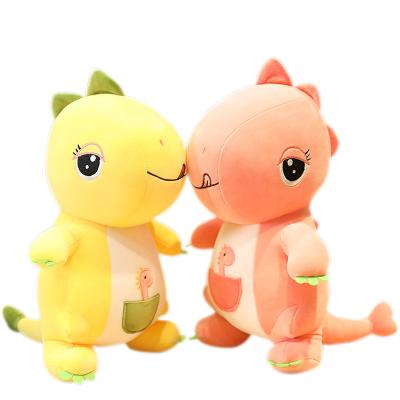 China 30cm Eco-friendly Material Cartoon Baby Dinosaur Cute Soft Plush Toy Pink Toys Doll Girls Home Decoration Gift Customization for sale