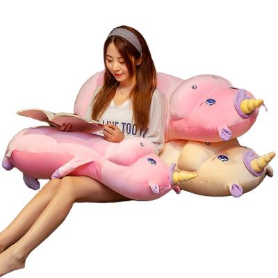 China Children Playing High Quality Soft Unicorn Hair Toy, Leg-clip Pillow, Dinosaur Valentine's Day Gift Manufacturer Direct Selling for sale