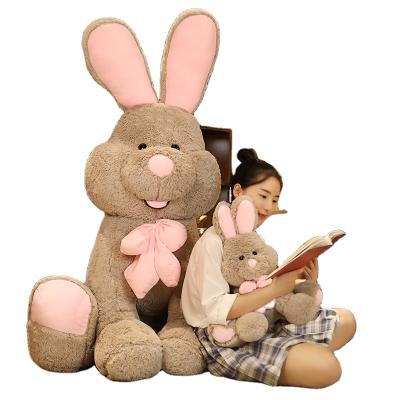 China Super Soft Rabbit Plush Toy 50cm/70cm/80cm/100/120cm/150cm/U.S. eco-friendly oversized cute long eared bunny doll for girls for sale