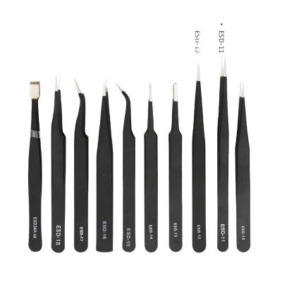 China New Quality Assurance Volume Stainless Steel Mulit-purpose Sturdy Strong Durable Type Set Tweezers for sale