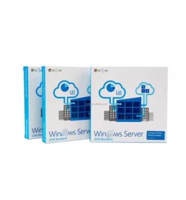 China Genuine MS Win Server 2019 Standard 5 CLT 16 Core License WIN SVR SVR 2019 64 Bit DVD Box Server 2019 Standard for sale