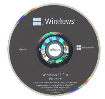 China Software win11 pro Win10 professional DVD, CD 2021 2019, computer hardware DVD desktop server/desktop DVD player win for sale