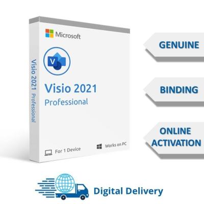 China 100% Online Activate Visio 2021 Professional Visio 2021 Pro Visio Key 2016/2019/2021 Professional Key Code Visio 2021 for sale