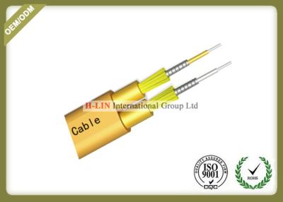 China Flat Twin Duplex Armored Indoor Fiber Optic Cable For Connection Network Equipments for sale