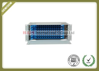 China 4U 72 Ports Rack Mounted Fiber Optic Distribution Box For FTTH / LAN / WAN / CATV for sale