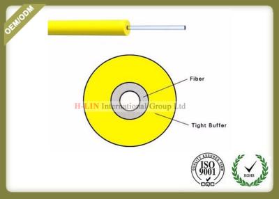 China Tight Buffered Indoor Fiber Optic Cable 0.9mm / 0.6mm With 12 Colours for sale