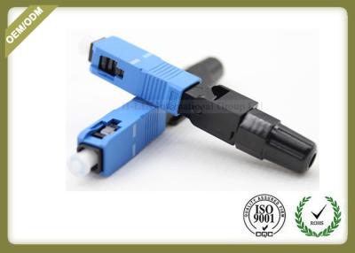 China 3.0mm Fiber Optic Accessories SC / UPC FTTH Quick Connect Fiber Optic Connectors for sale