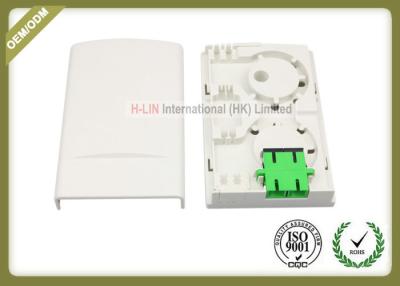 China FTTH Fiber Optic Termination Box , Indoor 2port Fiber Optic Junction Box for sale