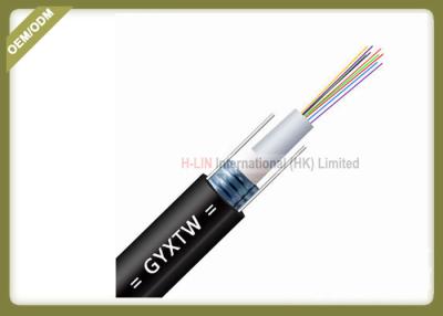 China Telecommunication Outdoor Fiber Optic Cable Light Armoured 2~12 Core SM GYXTW 8.0mm for sale