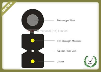 Chine Câble d'acier de noyau optique du câble d'interface 1 de fibre FTTH du noyau trois en acier spécial pour l'usage extérieur à vendre