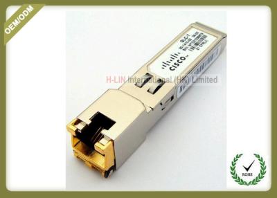 China RJ-45 Copper Fiber Optic SFP Module GLC-T New Original Cisco 1000 Base -T Standard for sale