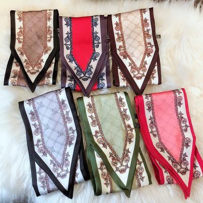 China 2019 Chic silk kerchief scarf miniscarf women's cotton medium custom scarves for summer for sale