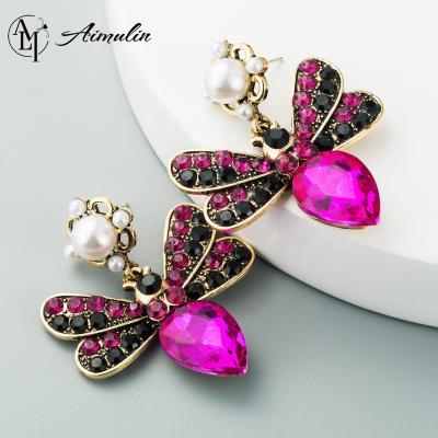 China 2021 Cute Leisure Earring Personalized TRENDY New Diamond Color Set Butterfly Earrings Retro Multi Layer Earrings And Statement Earring for sale