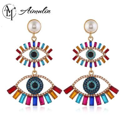 China CLASSIC Fashion Alloy Eye Stud Earrings Jewelry Statement Earrings For Women 2020 for sale