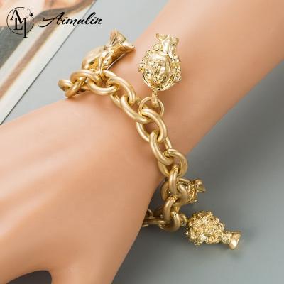 China Punk style charm bracelet metal vase head bracelet jewelry friendly material combine creative jewelry bracelets wholesale for sale