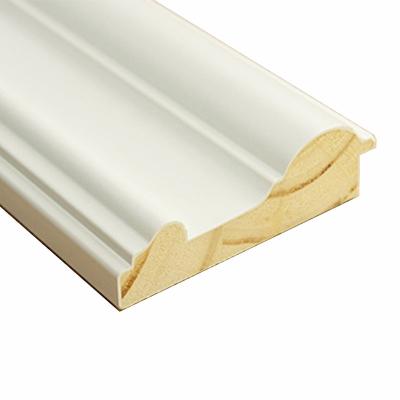 China Modern Base Primed Baseboard Molding Board Baseboard Selling White Color Forming Color Rack Hardware Modern Background for sale