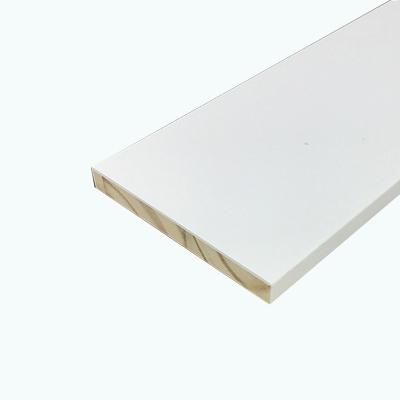 China White Solid Wood Paint Frame Baseboard Moldings Modern Baseboard Baseboard Skirting Molding Wood Baseboards Primed for sale