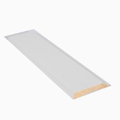 China White Solid Wood Farmhouse Baseboard Paint Frame Moldings Baseboard Skirting Molding Wood Moldings Primed for sale