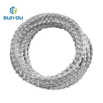 China Factory Price Easily Assembled Razor Wire Fence Razor Barbed Wire / Galvanized Concertina Razor Wire for sale