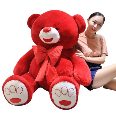 China Wholesale Soft Large White Teddy Bear Toys And Red Giant Soft Teddy Bear Plush Toy for sale