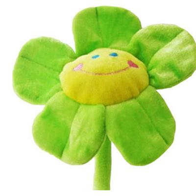 China Bulk Sale Cheap Soft Plush Sunshine Smile Whole Flowers Free Plush Toy Flower Sample Decor Artificial Floral Plants for sale