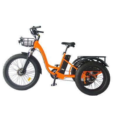 China Wholesale Adults 48V500w Electric Tricycle 3 Wheel Aluminum Tire Wholesale For Sale for sale