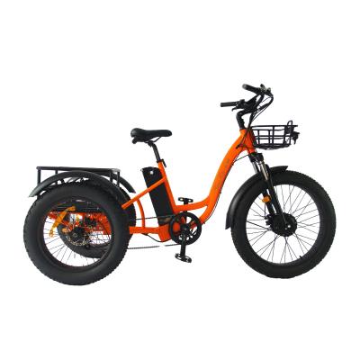 China High Quality Aluminum High Power Three Wheel Family 48v 500w Electric Bicycle for sale