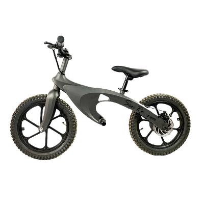 China Child 24V 250W 16 Inch Magnesium Alloy Frame Two Wheel Mini Child 2 Rider Electric Balance Ebike For Kids for sale