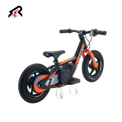 China Factory Directly Sale 180W 24V Kid's Lithium Battery 12 Inch Electric Scooter Kids Balance Bike for sale