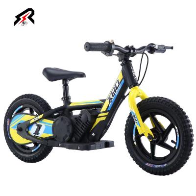 China Hot Selling Child Electric Kids Balance Bike Kids Bike 12 Inch Colorful Bead Steel Training Bike For 5-12 Years Old for sale