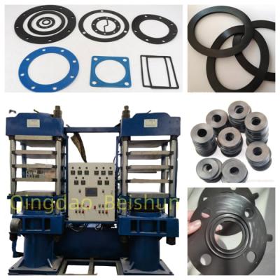 China Double Station Rubber Sealing Ring Vulcanizer With Automatic PLC Control Automatic Mold Opening And Electrical/ Oil/ Steam Heating for sale