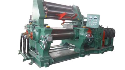 China PLC Control System 16 Inch Rubber Mixing Mill For Compound Rubber Mixing Line for sale