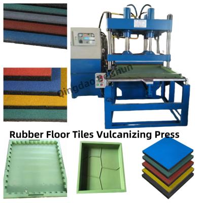 China Rubber Floor Tile Making Machinery From Waste Tire Rubber Granules for sale