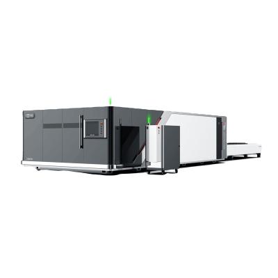 China ZS-6025 Full Coverage Water Cooled Fiber Laser Cutting Machine With Exchange Table for sale