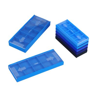 China Best Selling Plastic Carbide Insert Two Way Push Pull Packing Box For CNC Blade Packing for sale