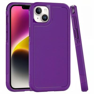 China New 360 Full Cover Shockproof Heavy Duty Phone Case For Iphone 14 TPU Soft Hard PC Front Frame Case for sale