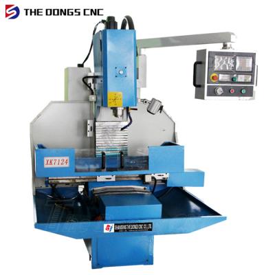 China High performance CNC Vertical Milling Machine  small machining center XK7124 CNC for sale