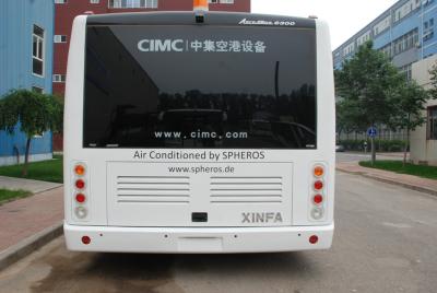 China Comfortable 13 Seats Aero Bus Terminal Shuttle Bus Turning Radius <9200mm for sale