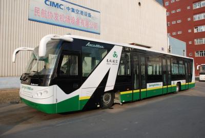 China Anti - Slip Low Floor Tarmac Coach Apron Bus With IATA Standard for sale