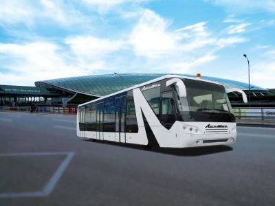 China 110 passagier 14 Seat-Luchthavenbussen met Autotransmissie Te koop