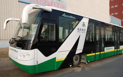 China Shuttle 14 Seat 6 Door Airport Coaches Diesel Engine For 110 Passengers Capacity for sale