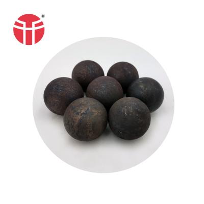 China 80mm high manganese grinding media ball forged steel ball for iron/gold mine for sale