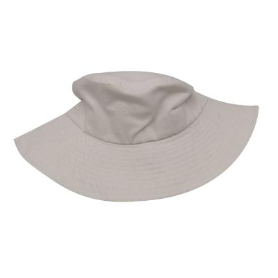 China Character Three Colors Cotton And Linen Fabric Solid Color Wide Brim Bucket Hat for sale