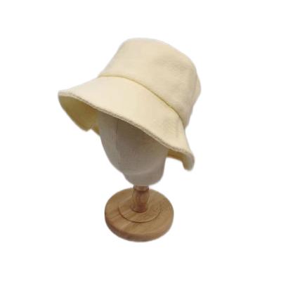 China New Solid Color Cotton Towel Cloth Formal Fisherman Basin Hat Comfortable And Soft Hat for sale